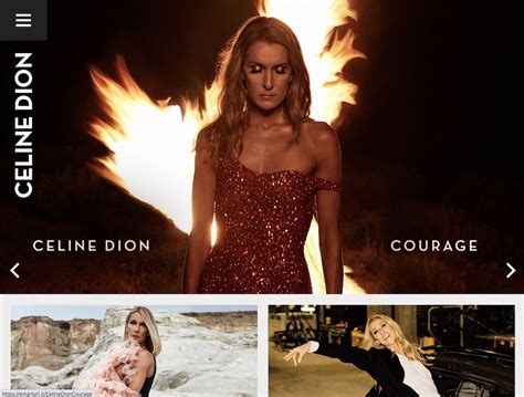 celine dion web page